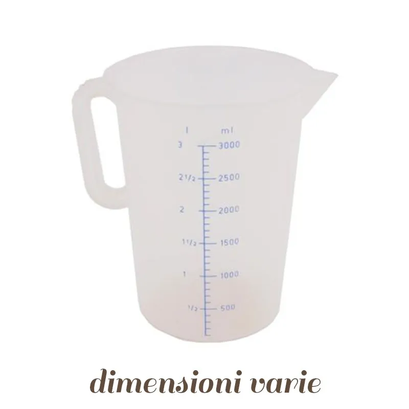 Caraffa Graduata trasparente in plastica Caraffa Graduata trasparente in plastica