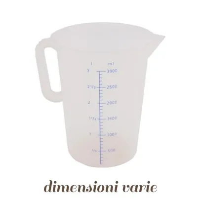 Caraffa Graduata trasparente in plastica