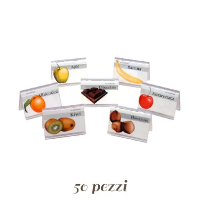 Set di Cartoncini Gusti gelato attacca e stacca