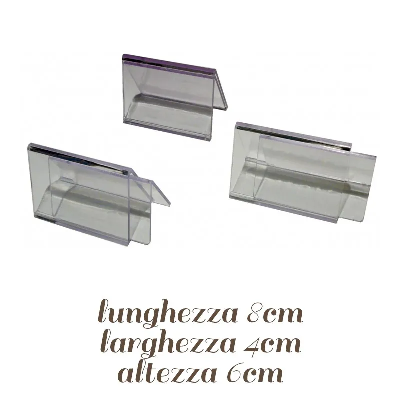 Targhetta Segnagusto in Plexiglass 8 × 4 × H 6 cm Targhetta Segnagusto in Plexiglass 8 × 4 × H 6 cm