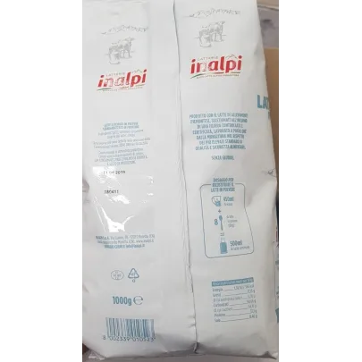 Latte scremato in polvere Inalpi 1 kg