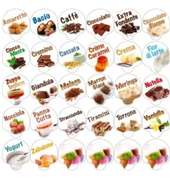 Kit de 30 etiquetas de PVC para sabores de fruta