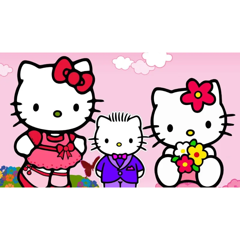 Cialda Hello Kitty rettangolare 20 × 30 cm | 1 cialda Cialda Hello Kitty rettangolare 20 × 30 cm | 1 cialda