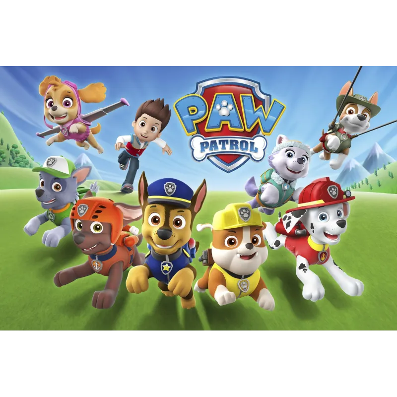 Rechteckiger PAW-Patrol-Tortenaufleger 20 × 30 cm | 1 Oblate Rechteckiger PAW-Patrol-Tortenaufleger 20 × 30 cm | 1 Oblate