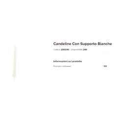 Candele Classiche 100 pz vari colori