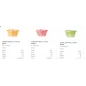 100 Joymix Eisbecher mit farbigen Streifen 100 Joymix Eisbecher mit farbigen Streifen