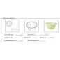 100 Joymix Eisbecher mit farbigen Streifen 100 Joymix Eisbecher mit farbigen Streifen