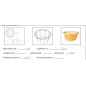 100 Joymix Eisbecher mit farbigen Streifen 100 Joymix Eisbecher mit farbigen Streifen