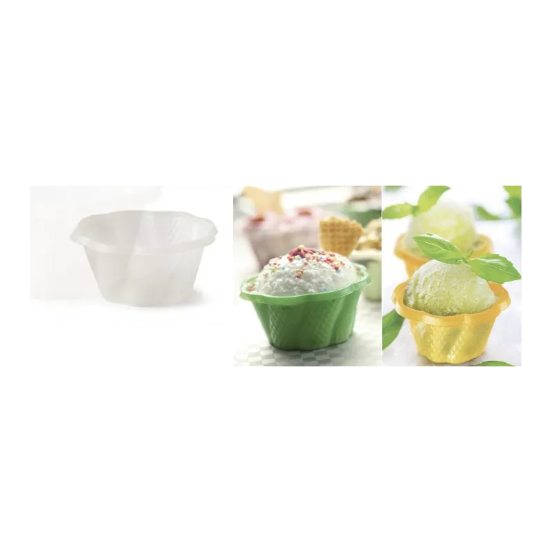 50 Coppette Gelato Ecocompatibili in Bioplastica Vari Colori e Misure 50 Coppette Gelato Ecocompatibili in Bioplastica Vari Colori e Misure