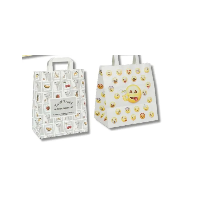 200 Shoppers in Carta Fantasia Silver 26 + 17 x 27 cm 200 Shoppers in Carta Fantasia Silver 26 + 17 x 27 cm