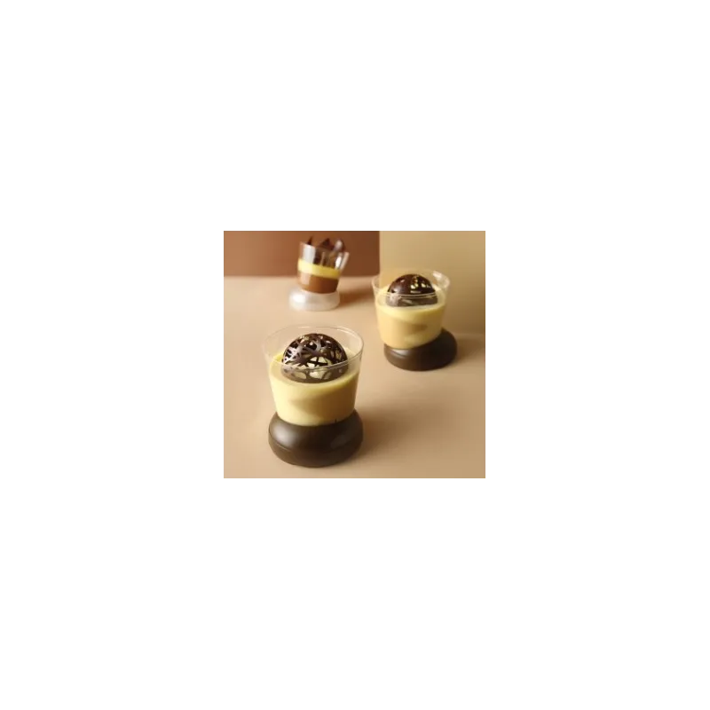 40 copas «Uau» para pasteles deformes transparentes, Ø 6 cm 40 copas «Uau» para pasteles deformes transparentes, Ø 6 cm