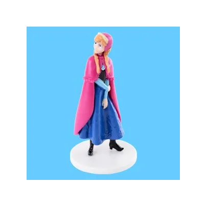 Elsa de La Reine des neiges en plastique pour gâteaux, h 8 cm