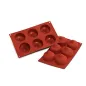 Stampo Silicone 6 Baci Silikomart Ø 7 cm h 5,7 cm