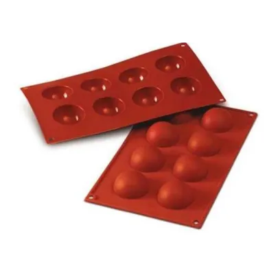 Silicone mould with 8 spheres