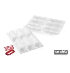Silikomart Silicone Mould Set for 6 Éclairs with Cutter