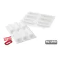 Kit de moules en silicone pour 6 éclairs Silikomart avec emporte-pièce
