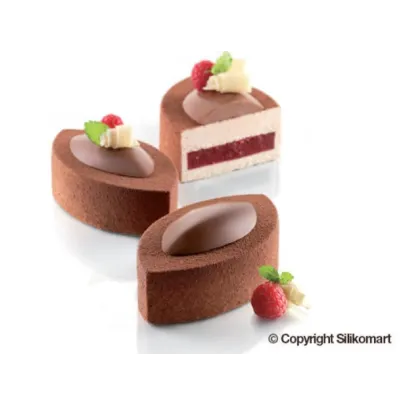 Molde Lovissimo para tartas modernas Silikomart SF122 Oval Insert