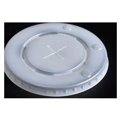 Couvercle en plastique à fente en croix pour gobelets et coupelles