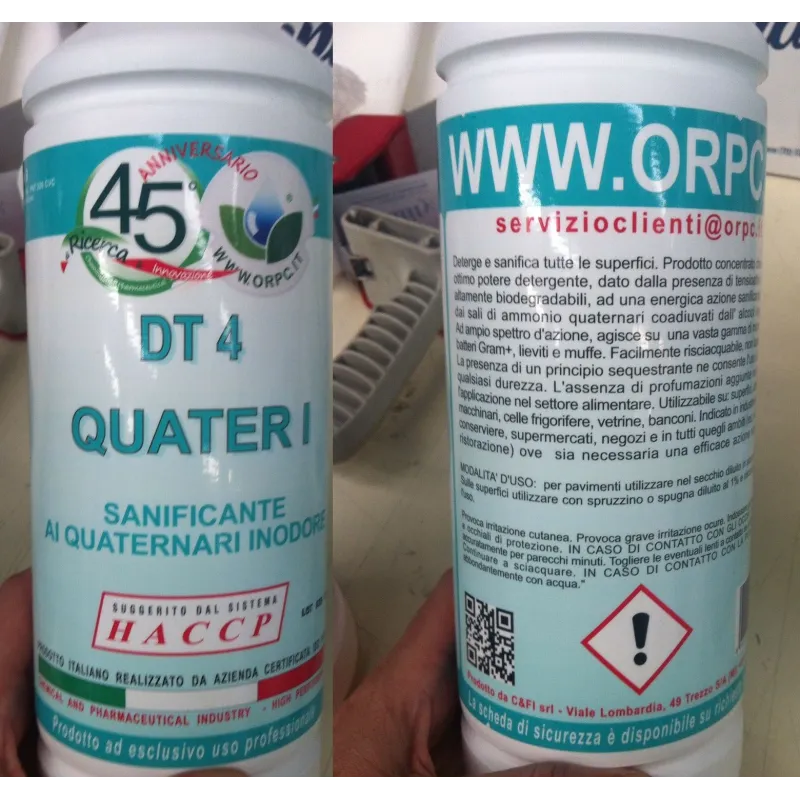 Sanificante quaternari inodore da 1 l professionale Sanificante quaternari inodore da 1 l professionale