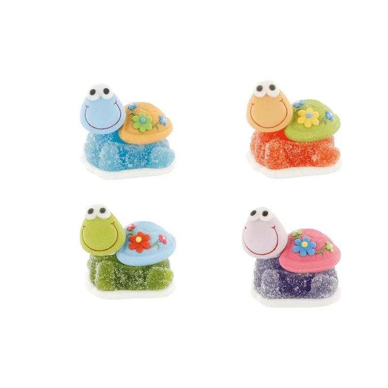 Tartarughe in Gelatina e Zucchero Colorate per Decorazioni Dolci Tartarughe in Gelatina e Zucchero Colorate per Decorazioni Dolci