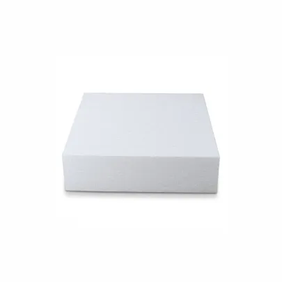 Base cuadrada blanca de poliestireno 10 × 10, H 5 CM
