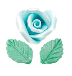 Set di Roselline pronte Perlate con Foglioline