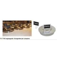 Segnagusto da Appoggio per Carapina Lavagna in Plexiglass 10 Pz