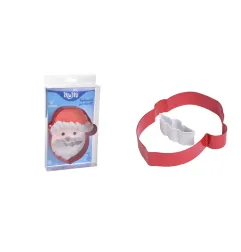 Stampo per biscotti natalizi babbo natale e fiocco