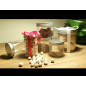 Barattolo Trasparente Biscotti 650 ml con Tappo Argento