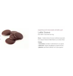 Cioccolato da copertura bianca kg 3