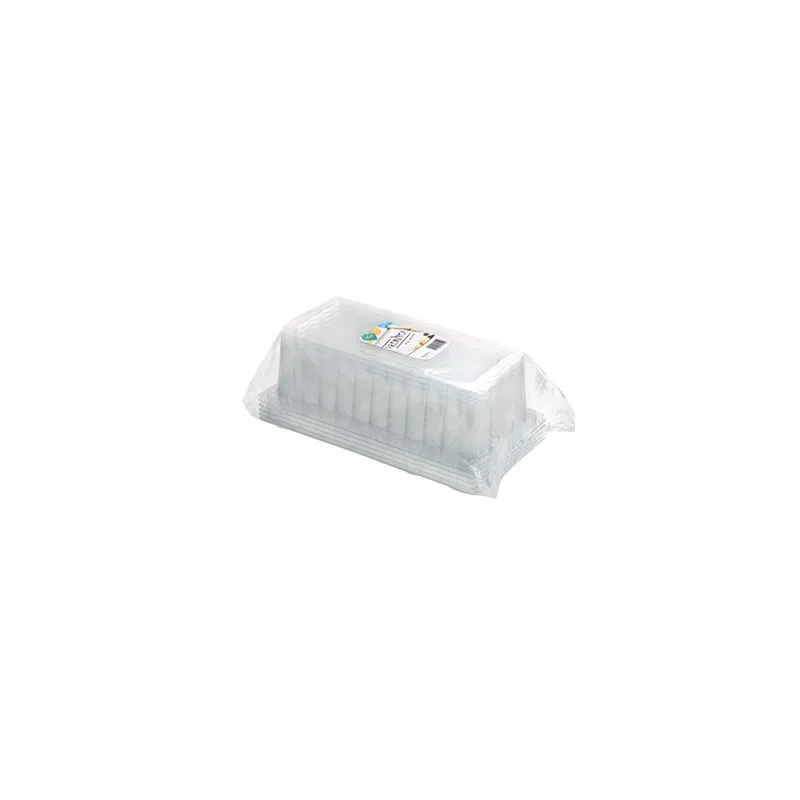 Tapa para la bandeja rectangular Medoro de 9,5 cm para postres y pastelería Tapa para la bandeja rectangular Medoro de 9,5 cm para postres y pastelería