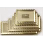 Plateau doré Medoro rectangulaire pour gâteaux et buffets, plusieurs formats disponibles