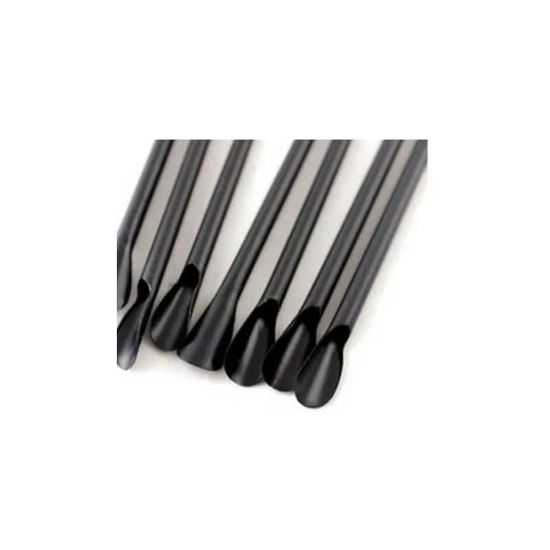 250 pajitas biodegradables con cucharita, negras, 21 x 0,6 cm 250 pajitas biodegradables con cucharita, negras, 21 x 0,6 cm