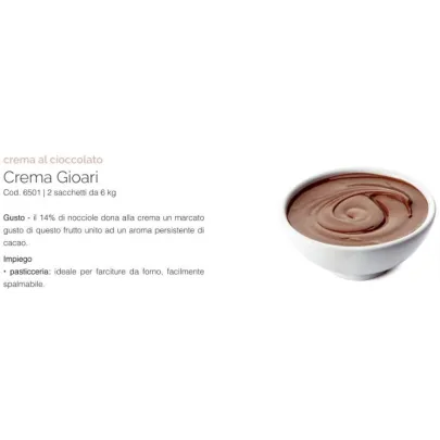 Gioari chocolate cream, 4 kg