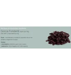 3 kg dark chocolate chips, 12000 pcs