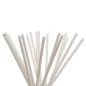 500 pailles bio droites 21 x 0,6 cm, biodégradables