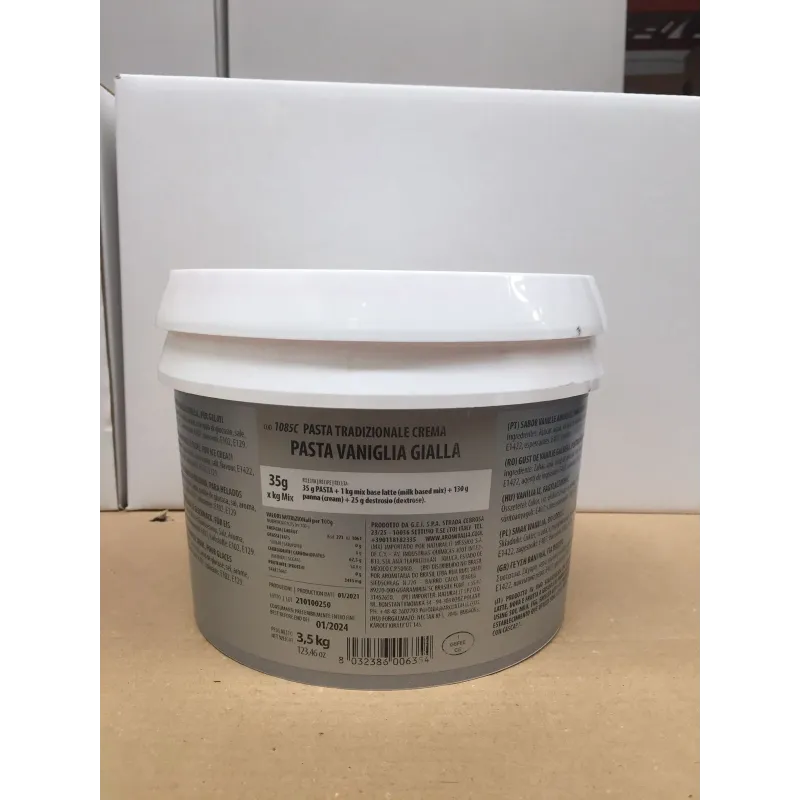 3.5 kg de pasta para helado de vainilla amarilla 3.5 kg de pasta para helado de vainilla amarilla