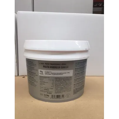 Pasta para helado sabor vainilla amarilla