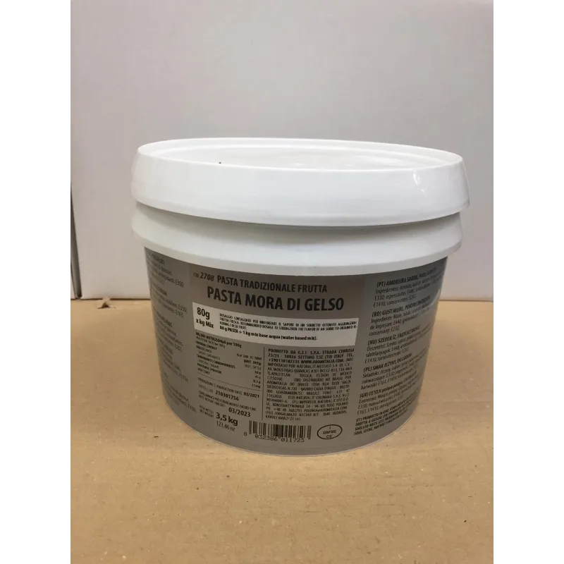 Pasta per Gelato alla frutta Mora 3.5 KG Pasta per Gelato alla frutta Mora 3.5 KG