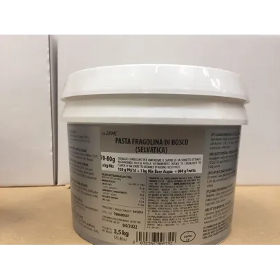 Wild-strawberry fruit gelato paste