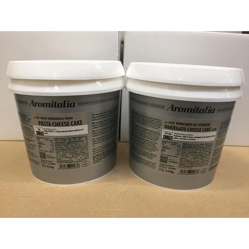 7 kg Set aus Cheesecake-Paste und Sauce für Speiseeis 7 kg Set aus Cheesecake-Paste und Sauce für Speiseeis