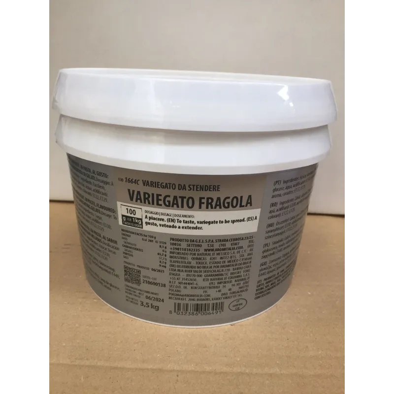 Variegato per gelato alla Fragola 3.5 kg Variegato per gelato alla Fragola 3.5 kg