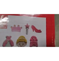 6 cm Flat Sugar Princesses – Set of 6