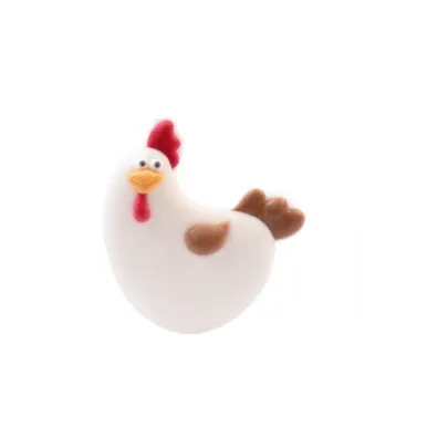 Gallo e Gallina in Zucchero 3D per Decorazioni 4 cm