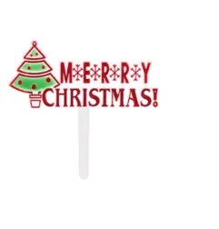 Kunststoffstäbchen Merry Christhmas
