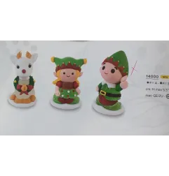 Gluten-free Christmas sugar reindeer 3d