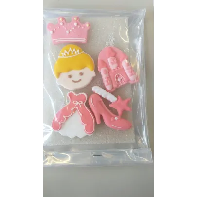 Flat sugar princesses, 6 cm