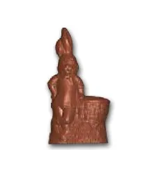 Stampo per cioccolato coniglio con cestino