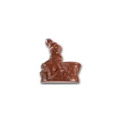 Schokoladenform für Hase mit Schubkarre
