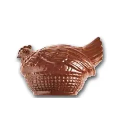 Whole hen-with-basket chocolate mould